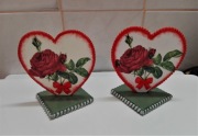 Serce na podstawce - ekoupominek na różne okazje.