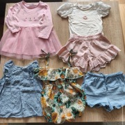 Paka zestaw komplet ubrań dziewczęcych dziecięcych rozm.74 wiosna lato