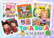 Toca Boca 4 pory roku zestaw książeczek z elementami na rzepy Toka Boka 