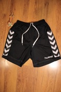 Spodenki Hummel r. 14-16 yr poliestrowe sportowe czarne