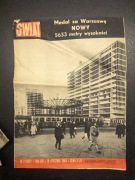 Gazeta Świat Styczeń 1964 Polski Alpinizm , Warszawa ,Wojna Izrael Egipt 