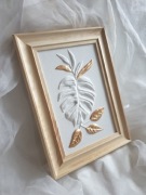 Obraz gipsowy monstera