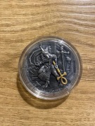 srebrna moneta 2OZ ANUBIS 2019 r