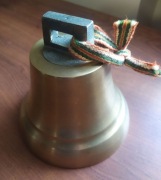 Dzwon mosiężny, mosiądz, 1,5 kg, piękny dźwięk
