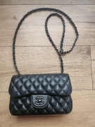 Torebka pikowana skóra naturalna