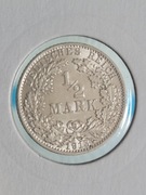 1/2 marki A z 1913 roku i 1 marka A z 1914 roku