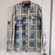 Guess vintage koszula męska w kratkę postarzania Xl