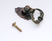 Uchwyt ozdobny do mebli szafki drzwiczek retro antyczny