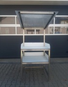 Stół rzemieślniczy lada nierdzewna z daszkiem 