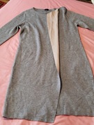 Szara sukienka z dzianiny Solar 40 L