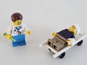 Lego City minifigurki Lekarz i Pacjent