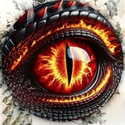 Oko Smoka (malunek na metalu) - ozdoba do pokoju