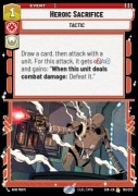 Star Wars Unlimited Heroic Sacrifice