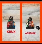 Figurka Acronix i Krux Ninjago,  pelerynka ostrza czasu. - nie lego
