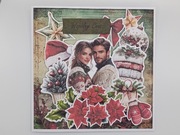 Kartka okolicznościowa na Boże Narodzenie rękodzieło 