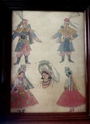 Zofia Stryjeńska. Plansza ze strojami ludowymi.