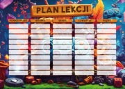 Szablony "Plan lekcji" do druku PDF