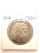10 zł Jan II Sobieski 1933 rok