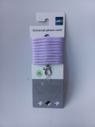 sznurek   smycz  do telefonu długa regulowana kolor jasno fioletowy 