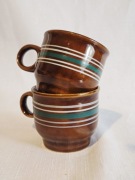 2 sztuki filiżanki kubki porcelit  PRUSZKÓW prl Vintage retro kubki