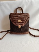 Plecak stylowy ręcznie robiony handmade brązowy – unikat