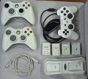 Zestaw Xbox 360 + Adapter PC + Stacja Dokująca + Pad PS3 | Akcesoria