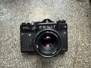 Aparat Zenit TTL “olimpijski” z obiektywem Helios 44M + futerał 