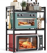 Szafka nad mikrofale 3 poziomowa regulowana czarna