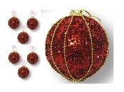 Bombki choinkowe styropianowe ozdoba świąteczna 6cm 6szt