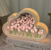 Diy Zestaw Lamka Nocna Chmurka Lampa Tulipanowe Pole Rękodzieło Prezent