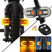 KIERUNKOWSKAZY NA ROWER KIERUNEK LAMPKA ROWEROWA TYŁ SYGNALIZATOR USB PILOT