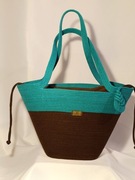 Nowa Torebka Damska Kosz Miejski ze Sznurka Bawełnianego LUNA S Rękodzieło 