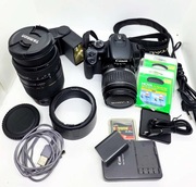 Canon EOS 400D 2X Obiektyw 2x bateria 2x filtr 2x karta pamięci