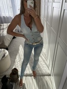 Jeansowy kombinezon Speedway Luxury S/36 włoski denim