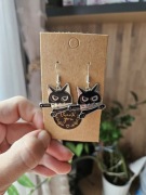 Kolczyki halloween noże Kot killer