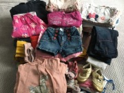 Giga Paka zestaw ponad 100 szt. ubrań dla dziewczynki 12-18 mies. roz. 86