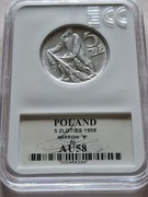 5 złotych 1958 Rybak AU 58