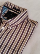 DUŻA (2XL) złoto-brązowa męska koszula Blue Harbour