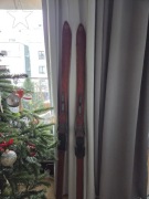 Narty z lat. 50 tych, drewniane, polskie