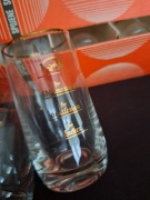 Vintage kieliszki czeska huta szkla LR PRL kolekcjone male literatki 