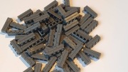 Selekcja klocków LEGO, 250 szt cegiełka 1x4, LEGO 15533