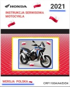 KSIAZKA SERWISOWA HONDA CRF 1100 AFRICA TWIN 2021r SERWISOWKA j.POLSKI