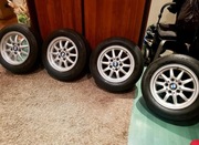 4x Felga aluminiowa BMW OE 7.0" x 15" 5x120 ET 47 Komplet z oponami 