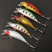 Zestaw woblerów 5 szt.  długość 6cm/waga 5g