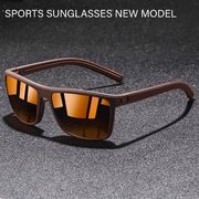 OKULARY PRZECIWSŁONECZNE. Polaryzacyjne HD. Tea/Brown. Sportowe Nerdy