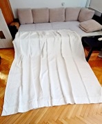 Biała zasłona 200x250 gruba elegancka półzaciemniająca