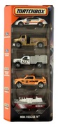 MATCHBOX 5 PACK MBX RESCUE IV FORD F150 POLICJA STRAŻ NOWY 2025