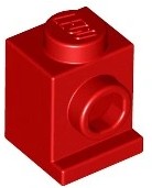 LEGO ANGULAR BRICK 1X1 RED 407021/4070