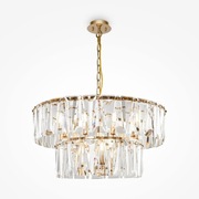 Lampa wisząca kryształowa, złota | Maytoni Puntes | MOD043PL-12G