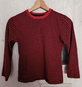 Bluzka dla chłopca kolor czerwono czarne paski firma 5.10.15. wzrost 134cm